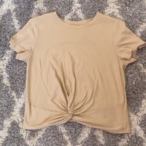 Tan Crop Top